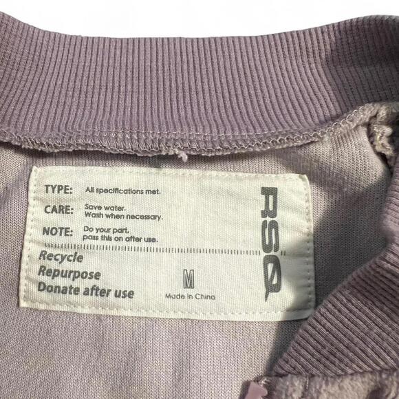 Lavender Velour, RSQ Retro Style Jacket . Size Med - Picture 3 of 3